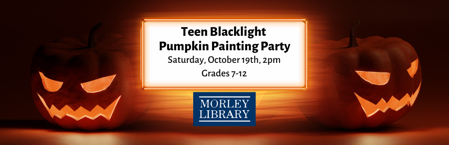 Teen Blacklight Pumpkin Painting Party